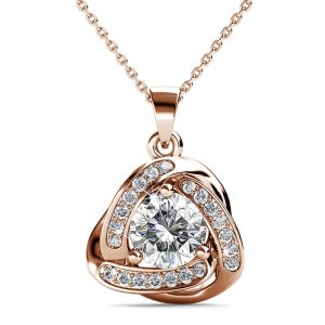Celtic Knot Necklace Embellished With SWAROVSKI® Crystals