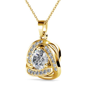 Celtic Knot Necklace Embellished With SWAROVSKI® Crystals