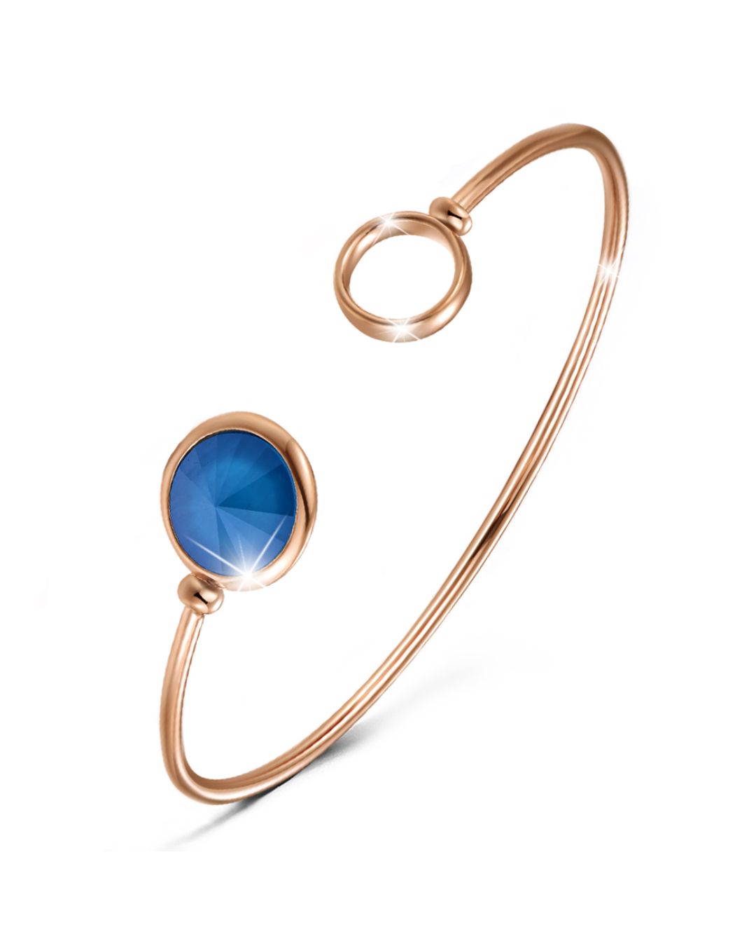 Pristine Bangle Rose Gold Embellished With SWAROVSKI® Crystals