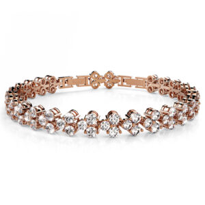 Chitra Tennis Bracelet Embellished With SWAROVSKI® Crystals
