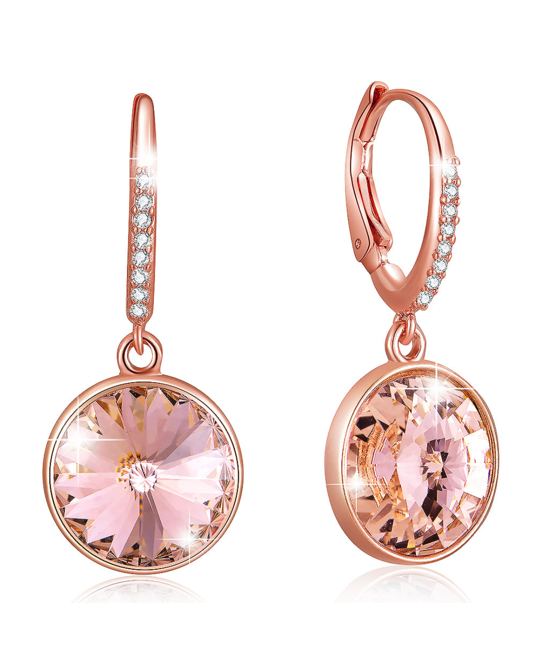 Precious Drop Earrings Vintage Rose Embellished With SWAROVSKI® Crystals