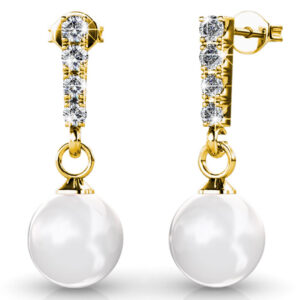 Lustrous Earrings Embellished With SWAROVSKI® Crystals
