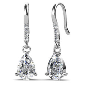 Pretty Pea Earrings Embellished With SWAROVSKI® Crystals