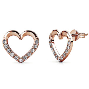 Innocent Heart Stud Earrings Embellished with SWAROVSKI® crystals