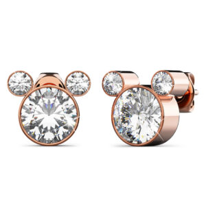 Mickey Silhouette Stud Earrings Embellished With SWAROVSKI® Crystals