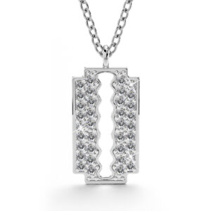 Glittery Blade Necklace