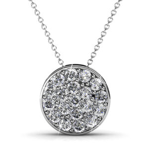 Pave Pendant Necklace Embellished With SWAROVSKI® Crystals