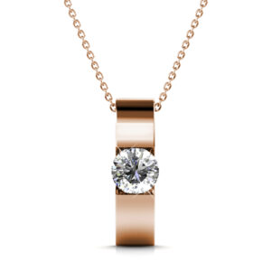 Shine Bright Pendant Necklace in Rose Gold Embellished with SWAROVSKI® crystals