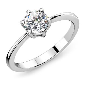 Solitaire Ring Crystal Embellished With SWAROVSKI® Crystals