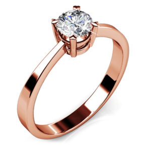 Solitaire Ring Embellished With SWAROVSKI® Crystals