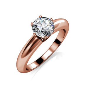 Jewel In The Palace Solitaire Ring Embellished With SWAROVSKI® Crystals