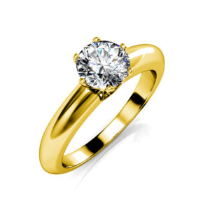 Jewel In The Palace Solitaire Ring Embellished With SWAROVSKI® Crystals
