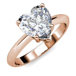 Lily Heart Ring Embellished with SWAROVSKI® crystals