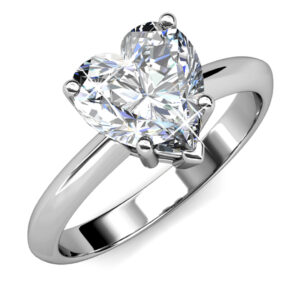 Lily Heart Ring Embellished with SWAROVSKI® crystals